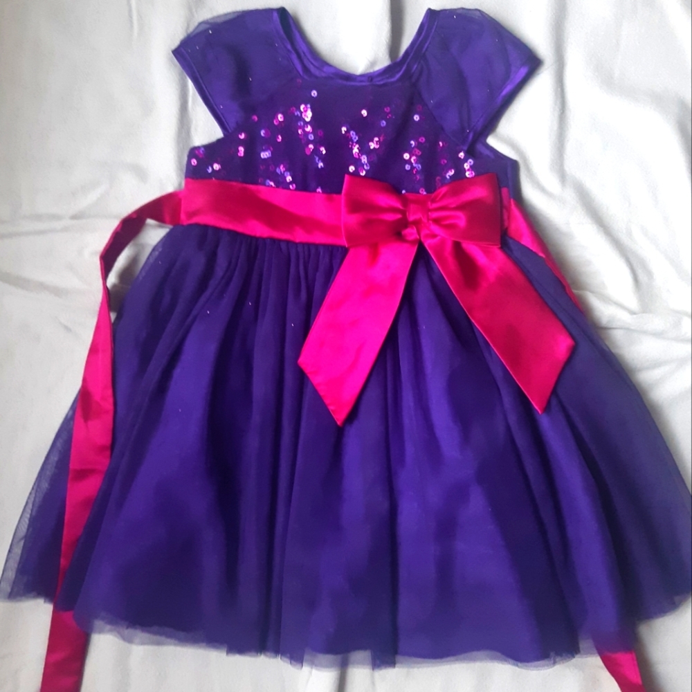 Toddlers Purple Sparkle Dress